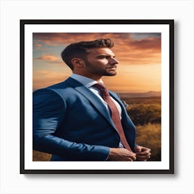 Man In A Suit 1 Art Print