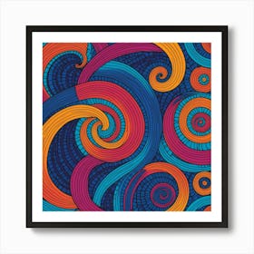 Abstract Swirls 7 Art Print