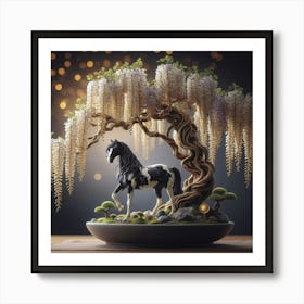 Bonsai Horse Art Print