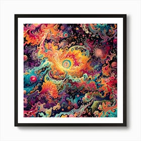 Psychedelic Painting Art Print