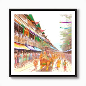 Thailand'S Chinese New Year Art Print