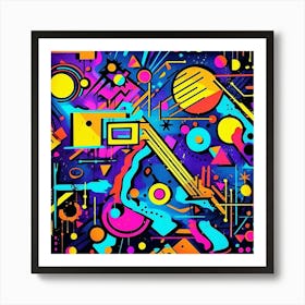 Abstract Psychedelic Art 1 Art Print