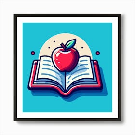 Books Design Collection Cartoon Reading Book Book Collection (32) Art Print