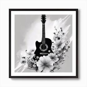 94741 Black And White Picture Close Up Image Of A Silhou Xl 1024 V1 0 Art Print