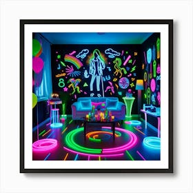 Neon Room Art Print