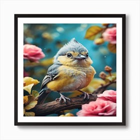Little Bird In The Garden Art Print