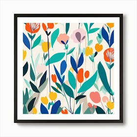 Floral Pattern 1 Art Print