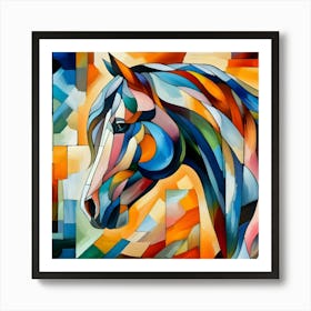 Abstract Horse Painting 3 Art Print