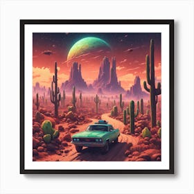 Cactus Desert 9 Art Print