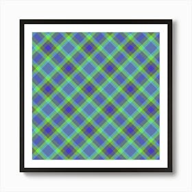 Plaid Fabric 70 Art Print