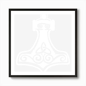 Thors Hammerretro Viking Norse Fashion Cool Art Print