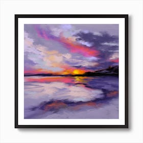 Sunset Reflection Art Print