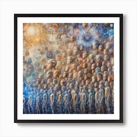 Evolution Of Human And AI Our Story Art Print