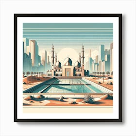 Oasis In City Canvas 2d V2 Art Print