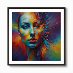 Abstract Of A Woman Art Print