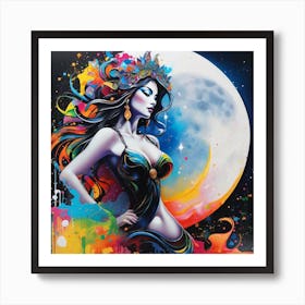 'Moon Goddess' Art Print