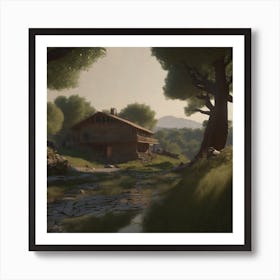 House In The Countryside 2 Art Print