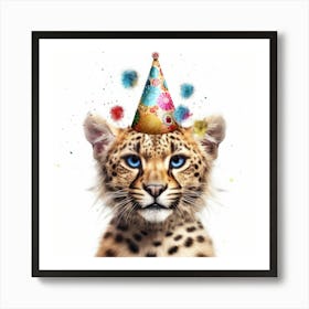 Cheetah Birthday Party 1 Art Print