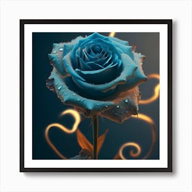 Realistic Best Quality Masterpiece13 Blue Art Print