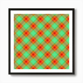 Plaid Fabric 74 Art Print