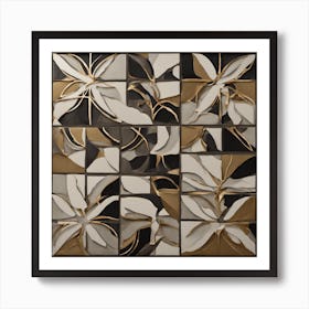 Abstract Floral Wall Art Art Print