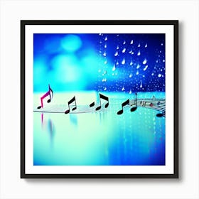 Musical line  Art Print