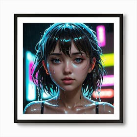 Anime Girl 2 Art Print