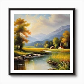 Landscape Painting 222 Art Print