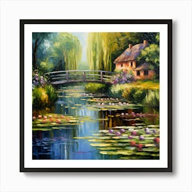 Tranquil Tapestry: Monet's Idyllic Dreams Art Print