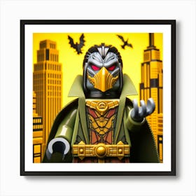 Ra’s al Ghul from Batman in Lego style 1 Art Print