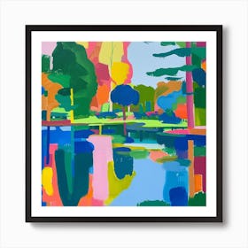 Abstract Park Collection Lumphini Park Bangkok Thailand 3 Art Print