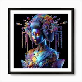 Creative Geisha Illustration 69 Art Print