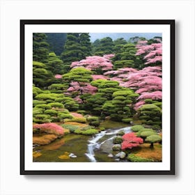 Japanese Garden Art Print