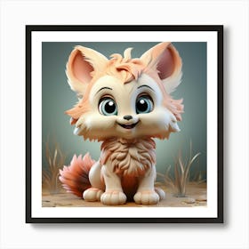 Cute Fox 61 Art Print