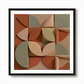 Minimalist Abstract Geometric Wall Art Art Print