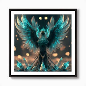 crystal Phoenix  Art Print