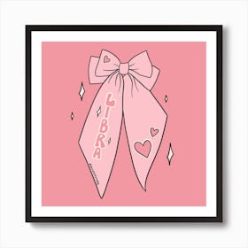 Libra Bow Art Print