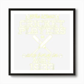 91 Year Old Birthday In May 1933 Best Cricket Players Art Print