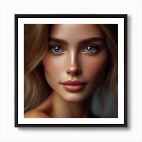 Most Beautiful woman from Russia, DALL-E 11 Art Print