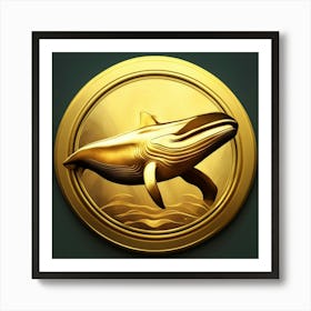 Whale logo Art Print