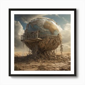 Earth From Space Art Print