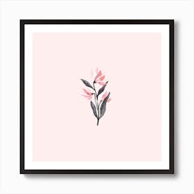 Simple Flower Square Poster