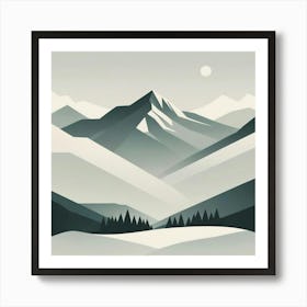 Mountain Landscape 28 Art Print