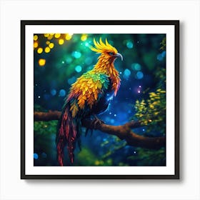 Colorful Bird Art Print