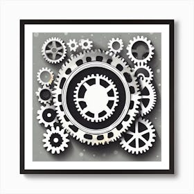 Cogs And Gears 6 Art Print