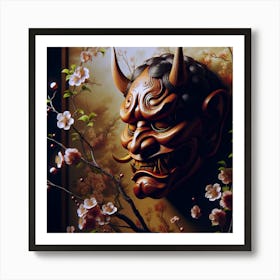 Oni Mask Art Print