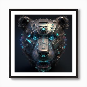 Bear Head 1 Art Print