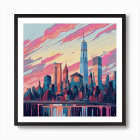 New York City Skyline Art Print