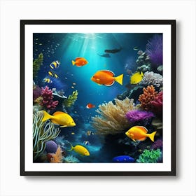 Coral Reef 6 Art Print