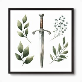 Two-handed sword 2 Art Print